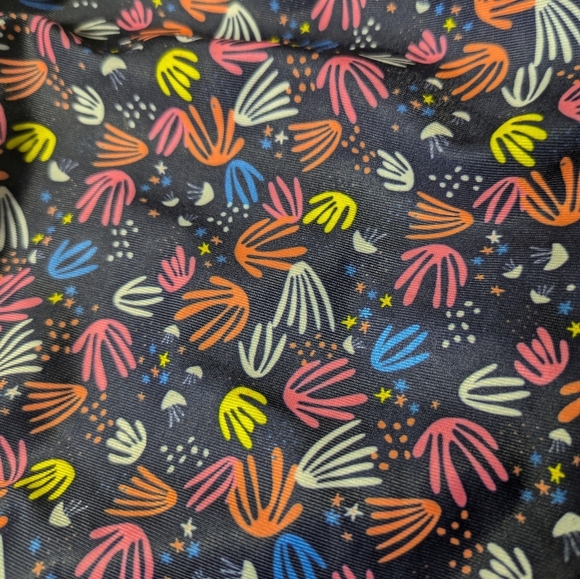 2/$25-Highrise Highcut Bikini in Jellyfish/"BirdFeet" Abstract Print Size Small - Picture 6 of 11